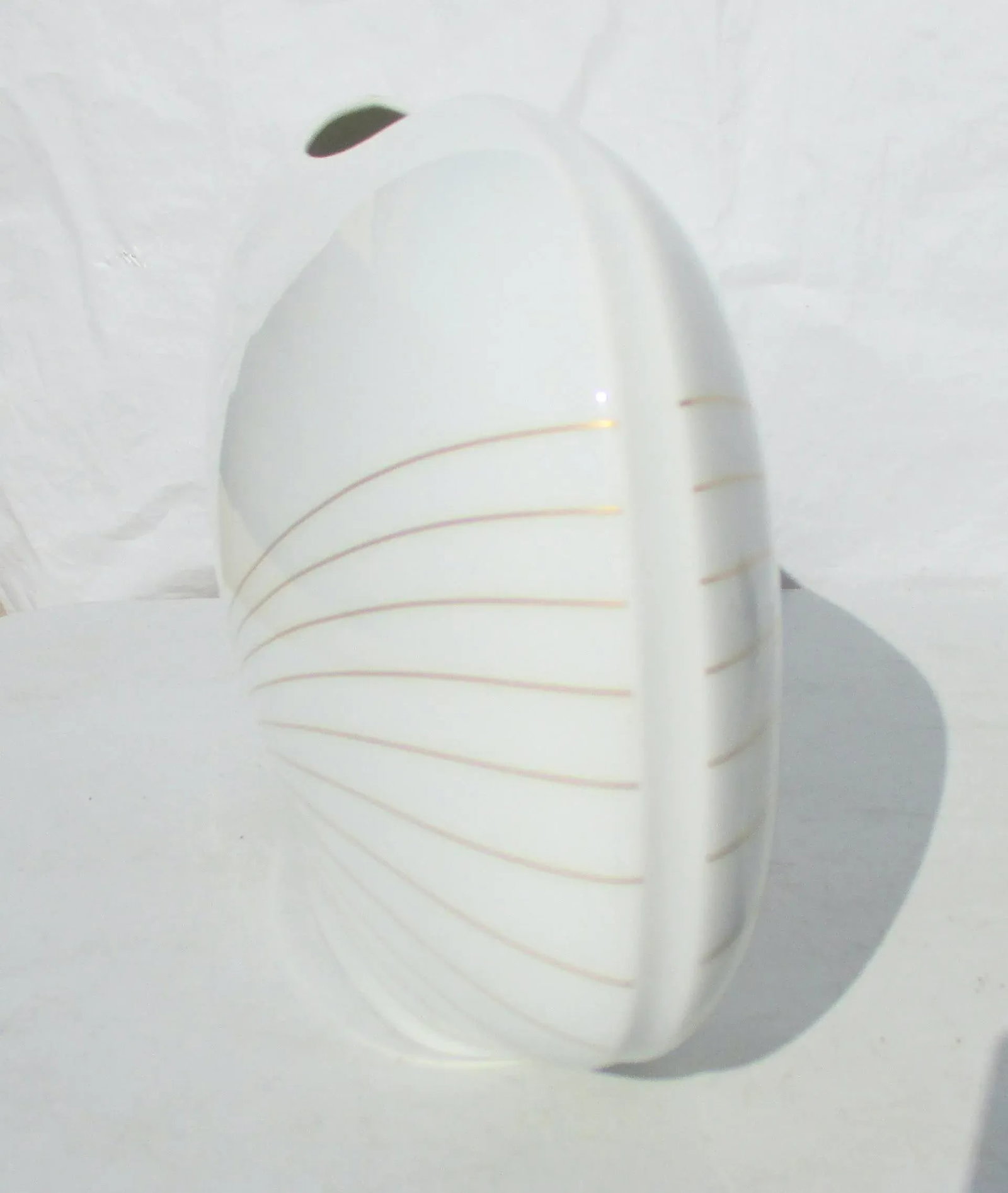Hutschenreuther Gold and White Porcelain Vase Vintage 1980s' - 3