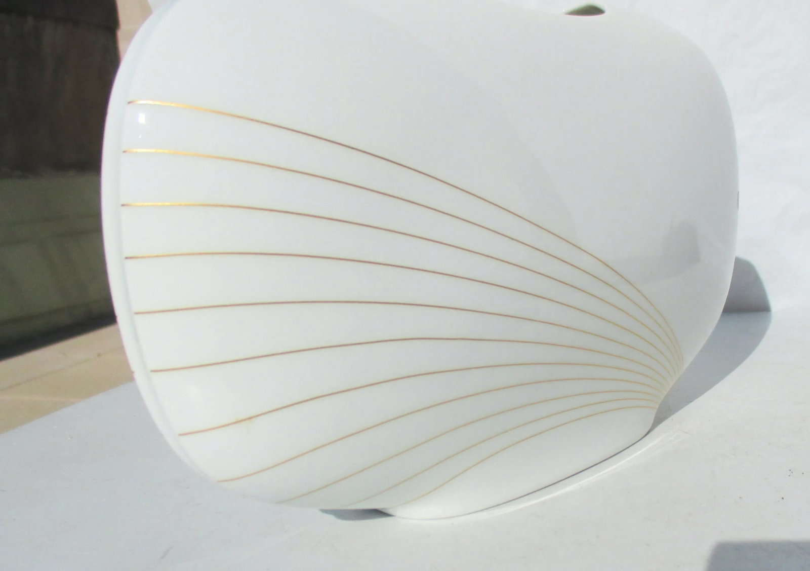 Hutschenreuther Gold and White Porcelain Vase Vintage 1980s' - 4