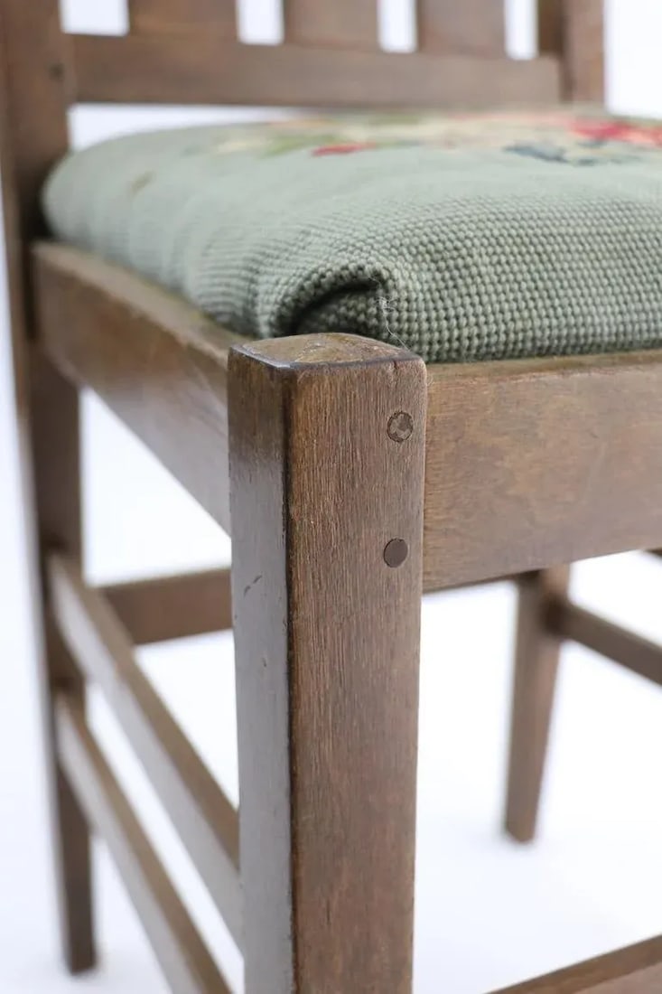 Arts and Crafts Mission Side Dining Chair Possibly Stickley - 10