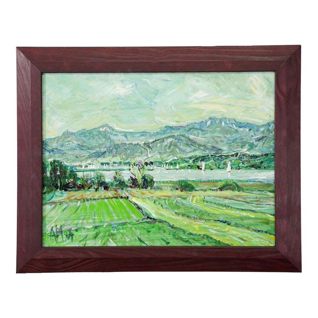 Alexander Michael - Oil Painting Chiemsee Near Hochstaedt, 1994 (1 of 8)