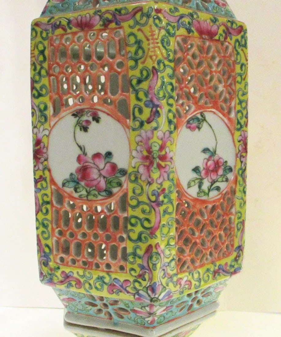Antique Chinese Porcelain Table Lanterns - 2 - a Pair - 5