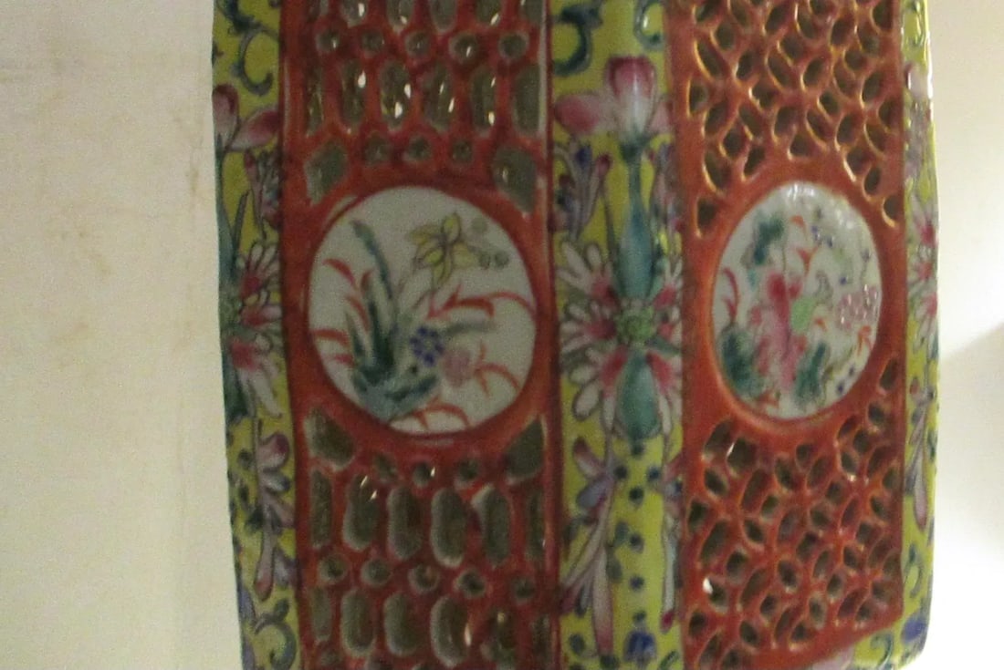 Antique Chinese Porcelain Table Lanterns - 2 - a Pair - 8