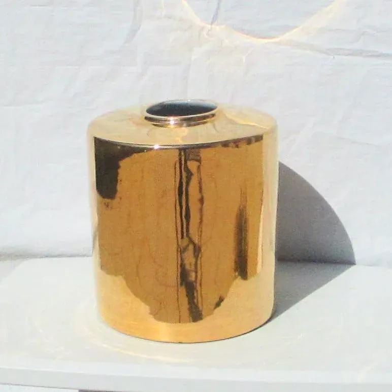 Gold Luster Porcelain Jar - 2