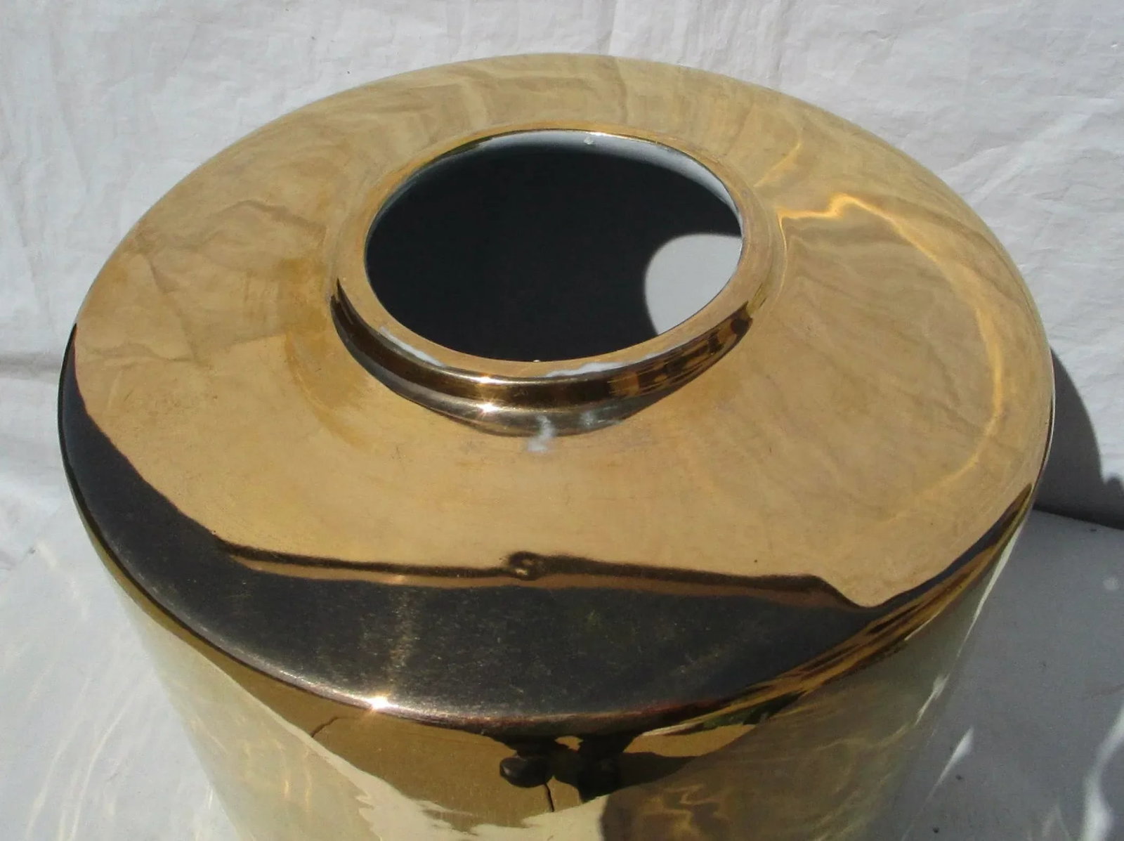 Gold Luster Porcelain Jar - 3