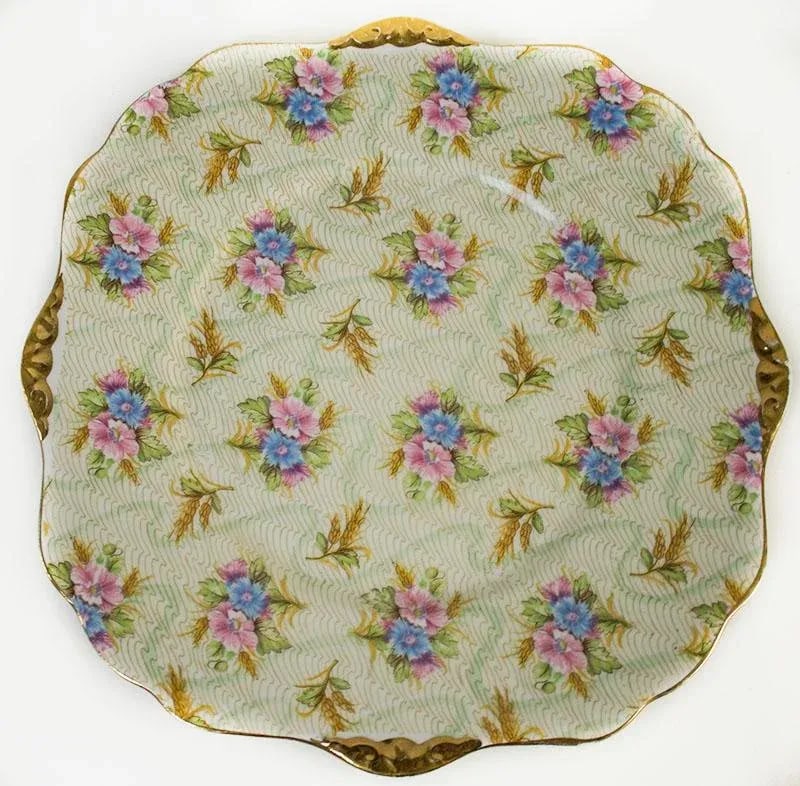 1940s English Traditional Royal Stafford China Elizabeth Pattern Luncheon Set - 14 Pieces - 3