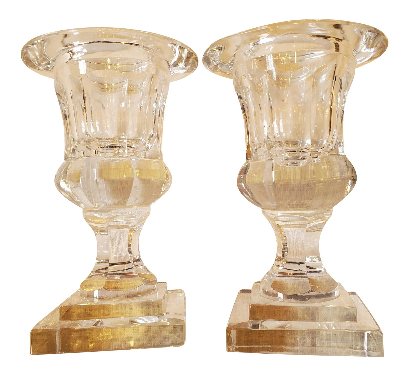Small Crystal Urns - a Pair (1 of 8)