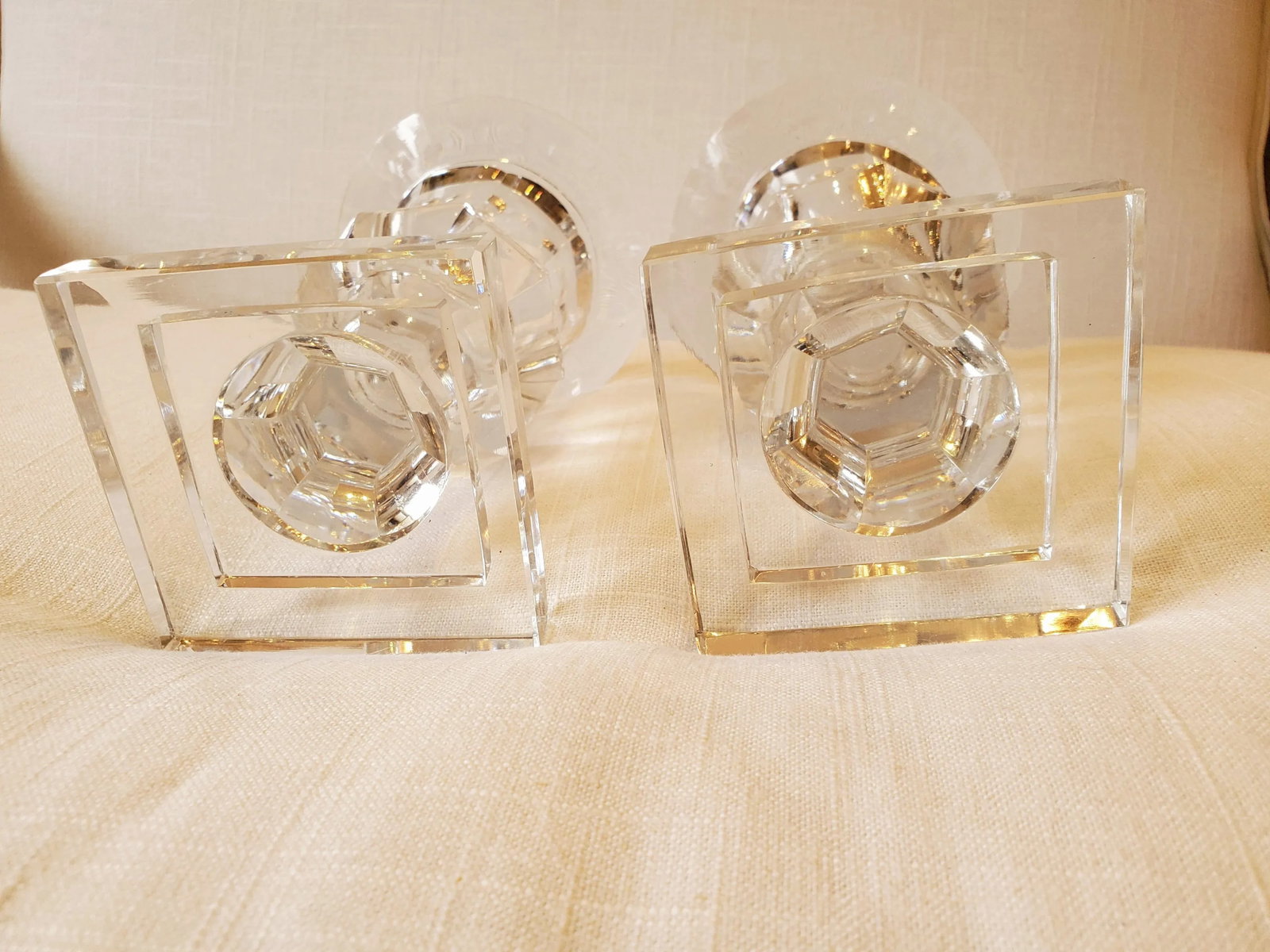 Small Crystal Urns - a Pair - 5