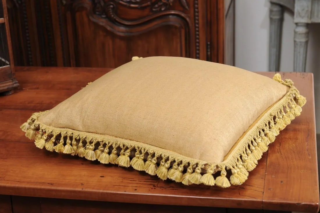 French 19th Century Needlepoint Tapestry Pillow - 4