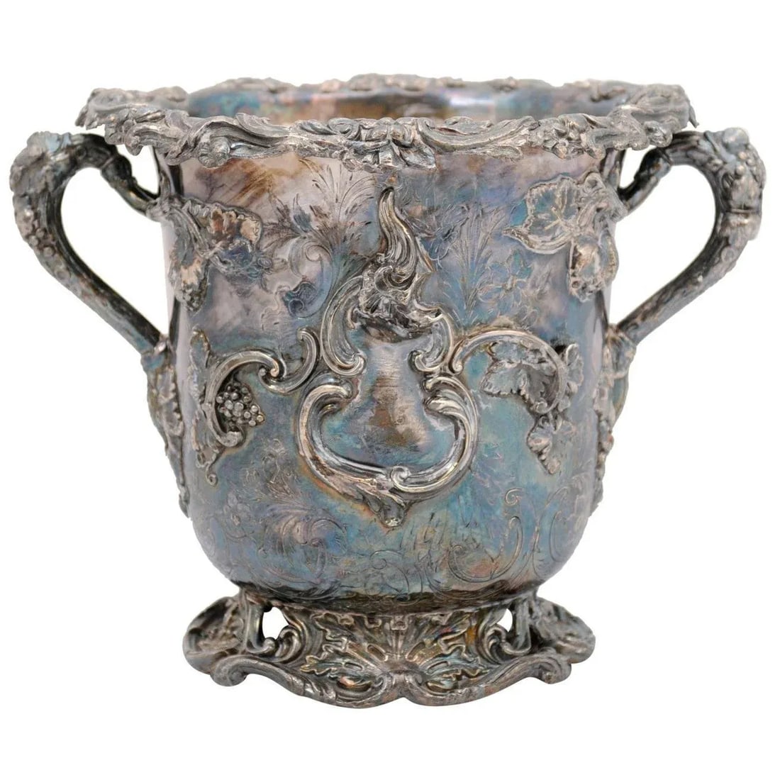 English 19th Century George III Sheffield Silver on Copper Champagne Bucket - 13