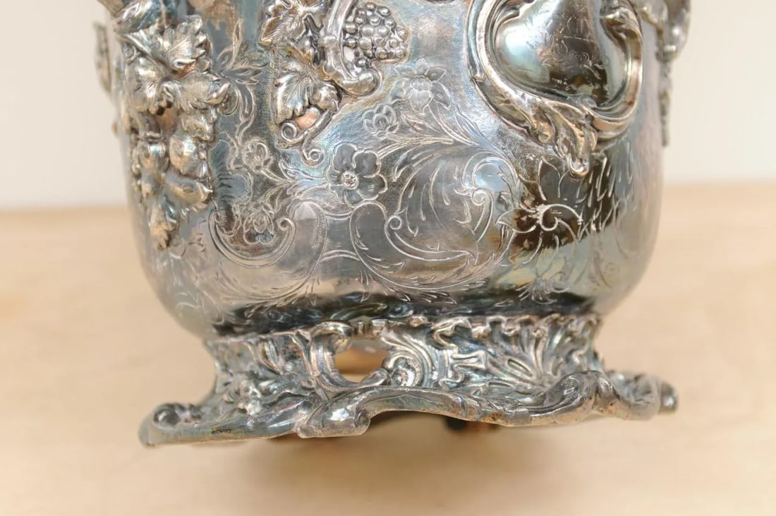 English 19th Century George III Sheffield Silver on Copper Champagne Bucket - 2