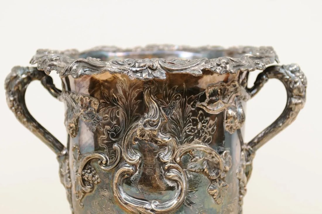 English 19th Century George III Sheffield Silver on Copper Champagne Bucket - 6