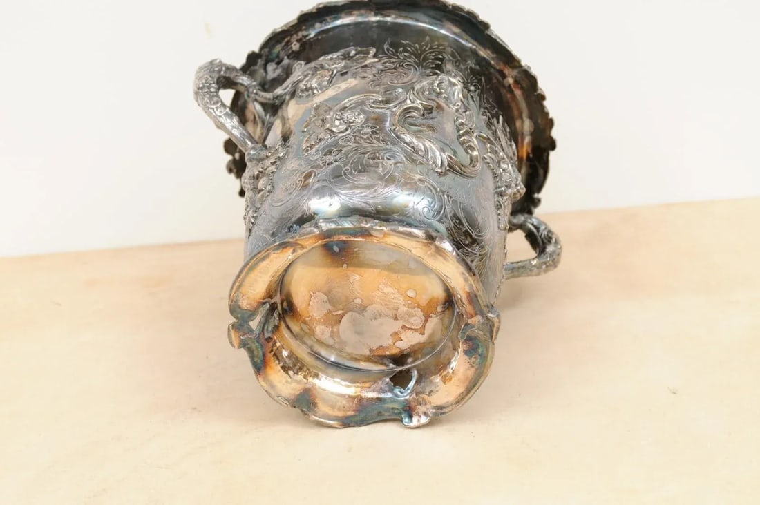 English 19th Century George III Sheffield Silver on Copper Champagne Bucket - 8