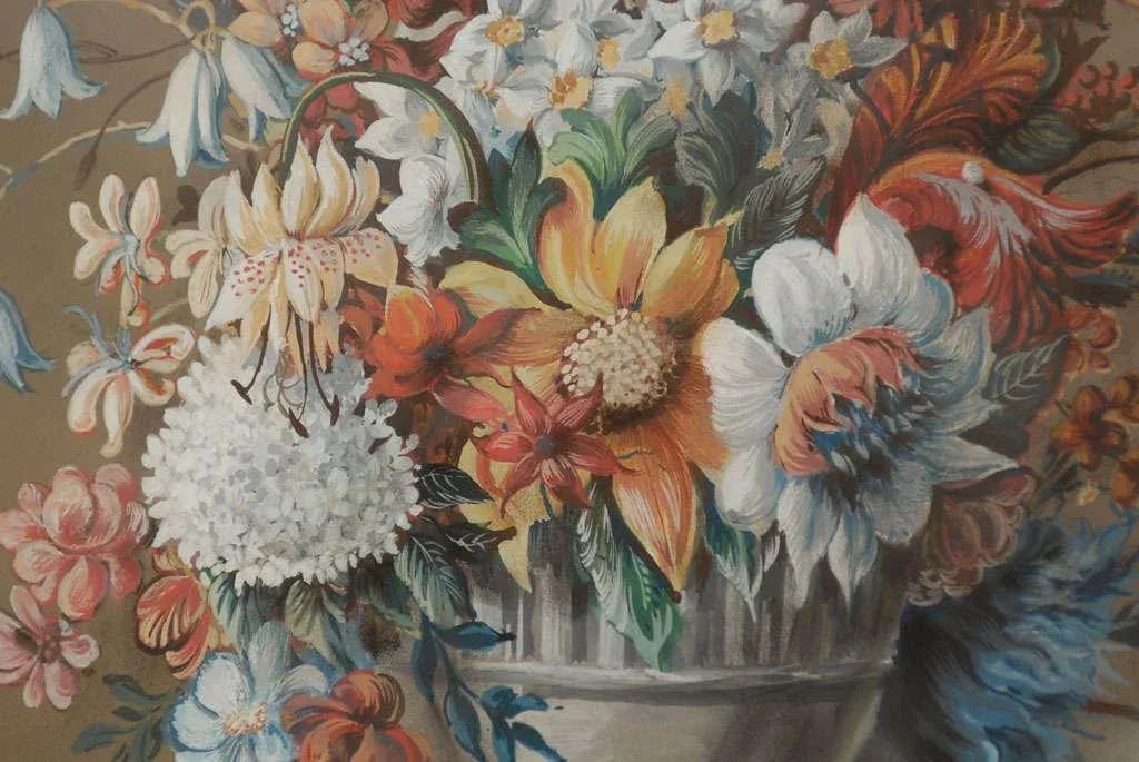Early 19th Century French Empire Period Floral Still Life Pastel and Gouache Painting, Framed - 5