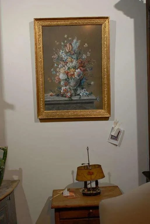 Early 19th Century French Empire Period Floral Still Life Pastel and Gouache Painting, Framed - 8