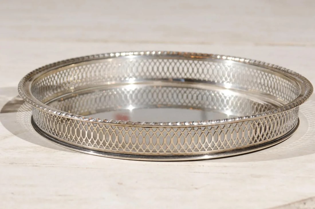 English 19th Century Silver & Crystal Cocktail Set- 9 Pieces - 10