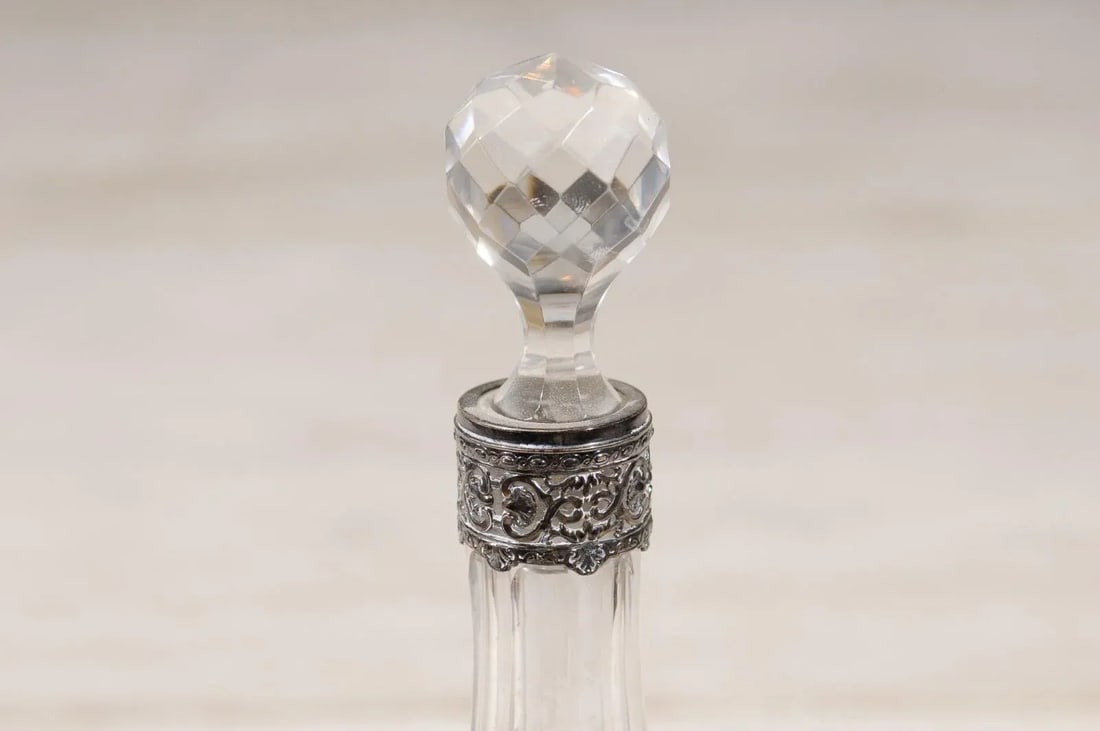 English 19th Century Silver & Crystal Cocktail Set- 9 Pieces - 4