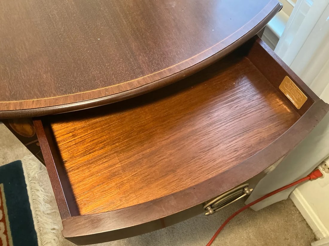 Vintage Kittinger Old Dominion Hepplewhite Style Drop Leaf End Tables - Set of 2 - 10