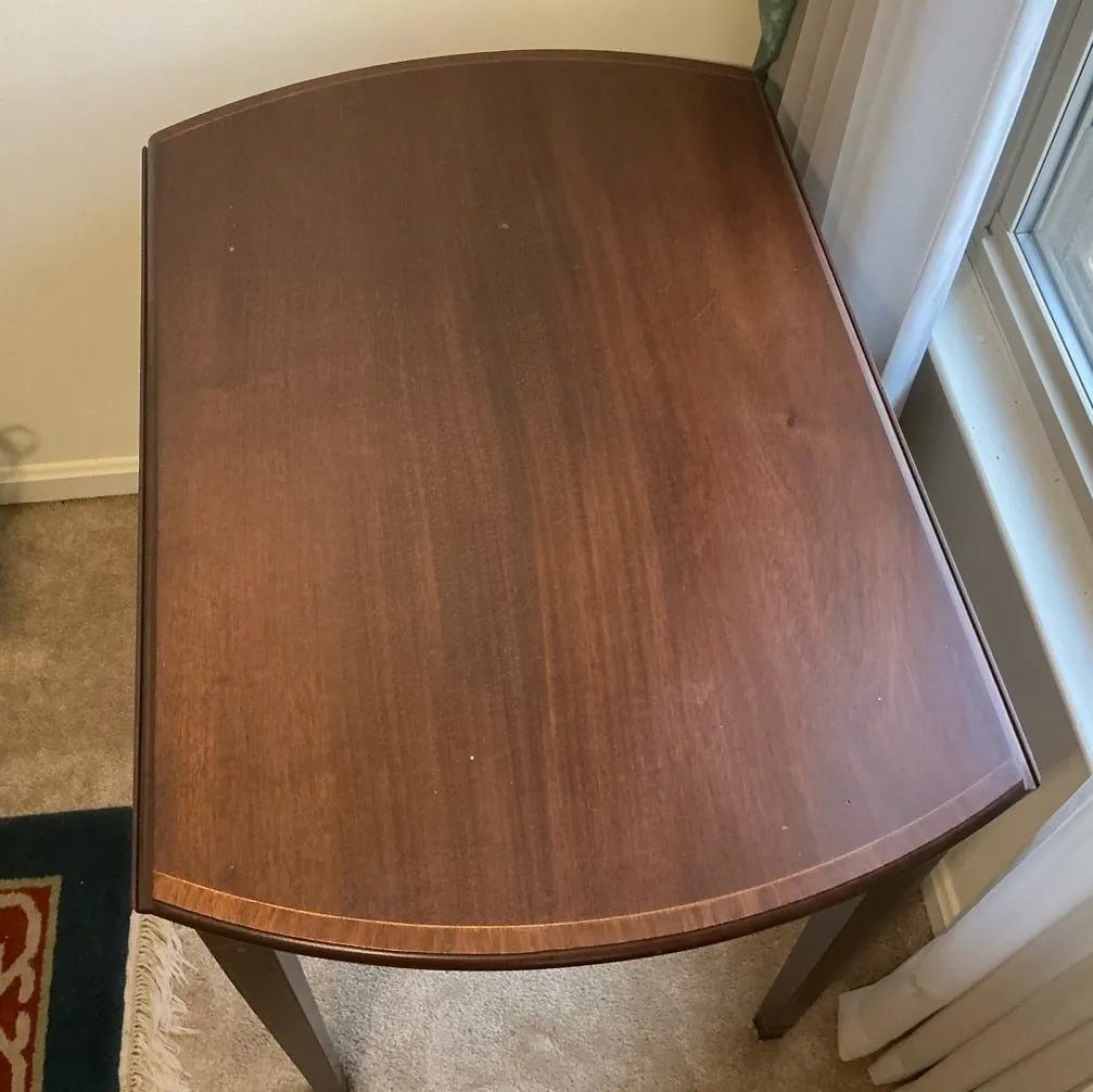 Vintage Kittinger Old Dominion Hepplewhite Style Drop Leaf End Tables - Set of 2 - 4