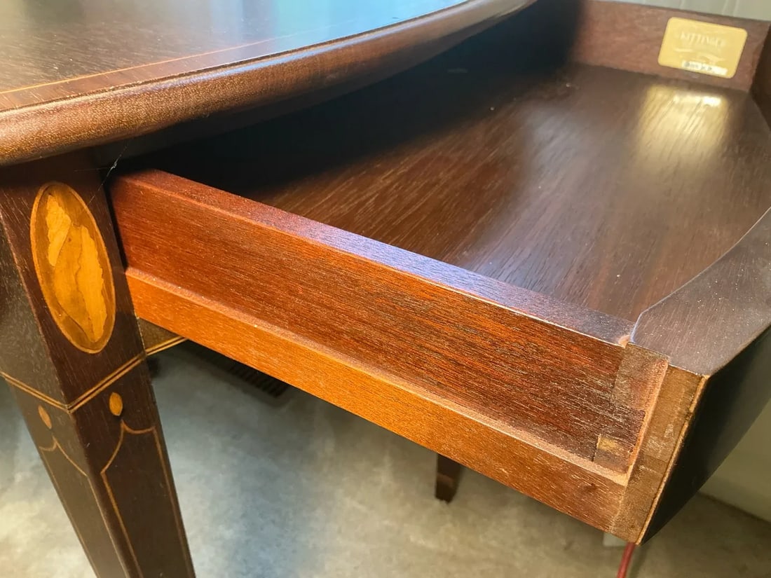 Vintage Kittinger Old Dominion Hepplewhite Style Drop Leaf End Tables - Set of 2 - 5