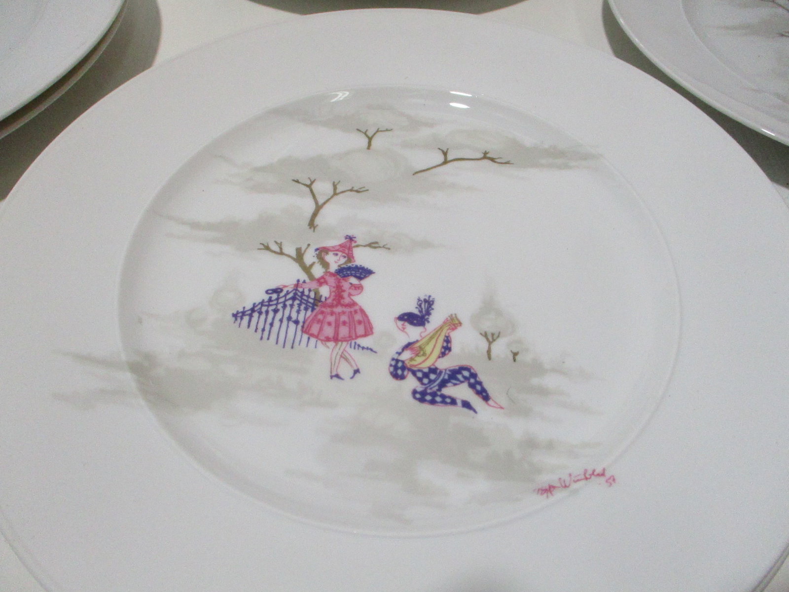 Mid 20th Century Rosenthal Dinner Plates by Bjorn Wiindblad - A Set of 12 - 3