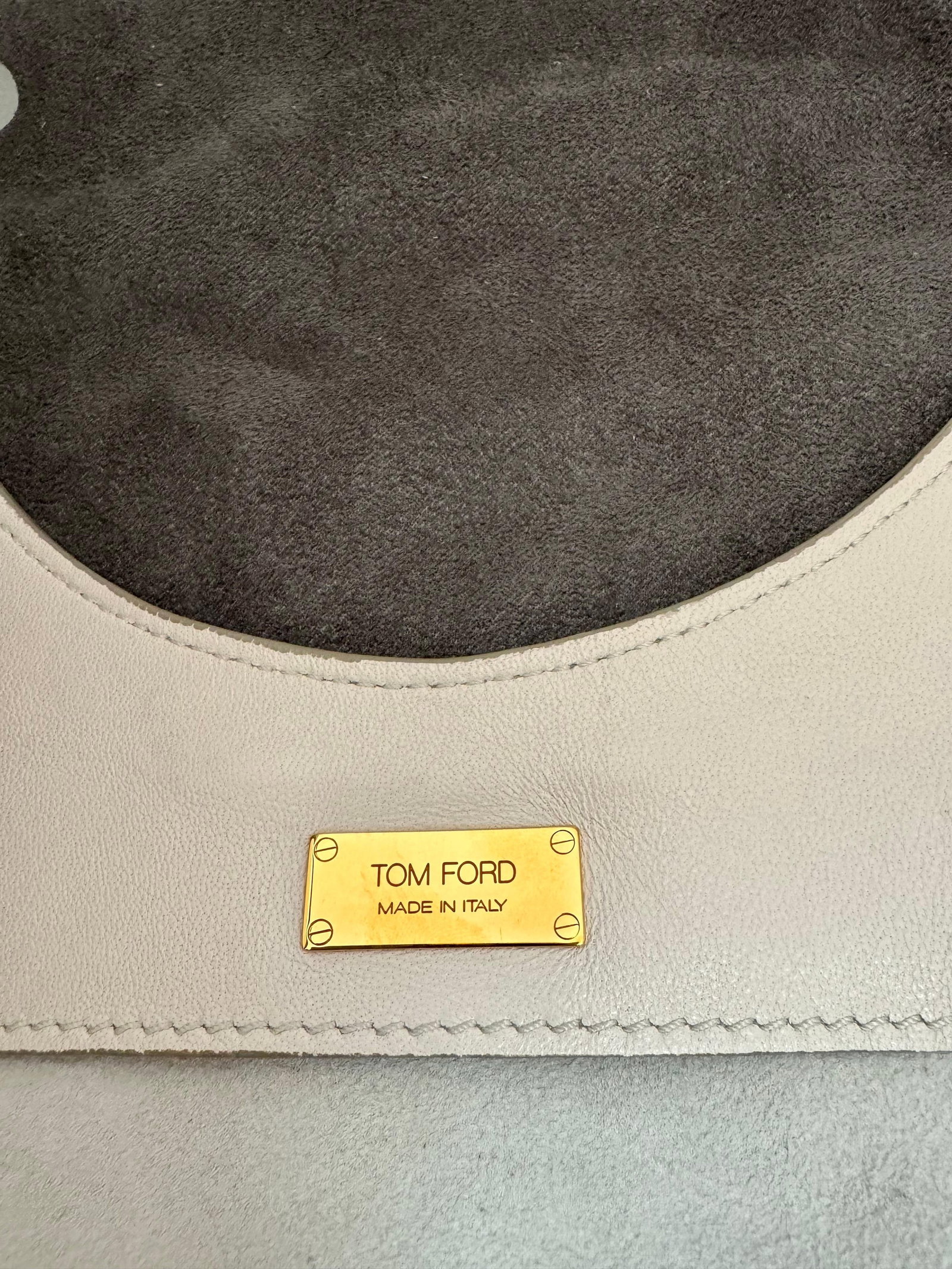 Authentic TOM FORD Alix flat tote Shoulder bag , ALIX Leather Handbag White, New - 18