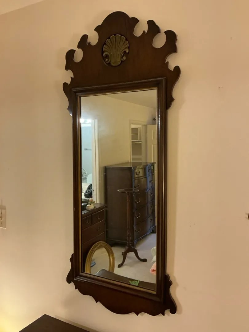 Pair of Henredon Warwick Chippendale Mahogany Wall Mirrors, Model 2402, Circa 1950s-1970s - 2
