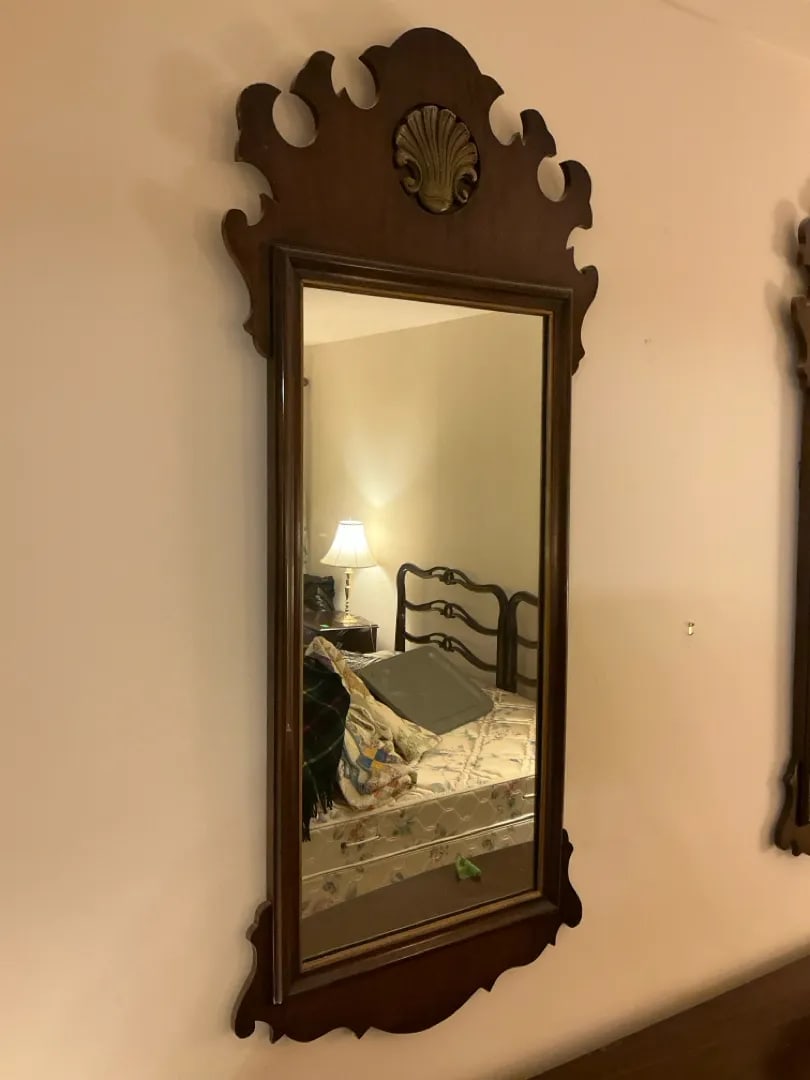 Pair of Henredon Warwick Chippendale Mahogany Wall Mirrors, Model 2402, Circa 1950s-1970s - 3