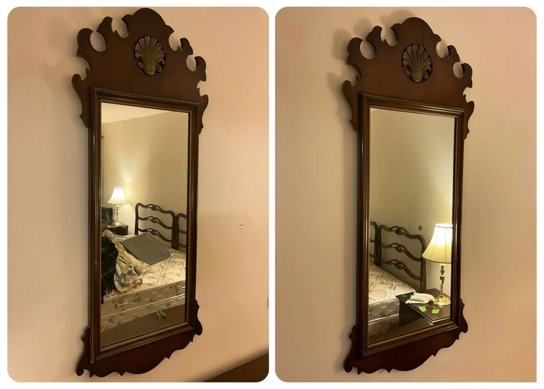Pair of Henredon Warwick Chippendale Mahogany Wall Mirrors, Model 2402, Circa 1950s-1970s - 4