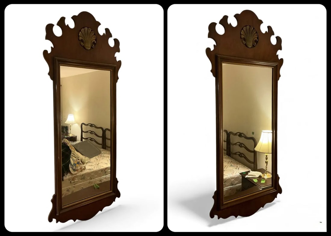 Pair of Henredon Warwick Chippendale Mahogany Wall Mirrors, Model 2402, Circa 1950s-1970s - 5