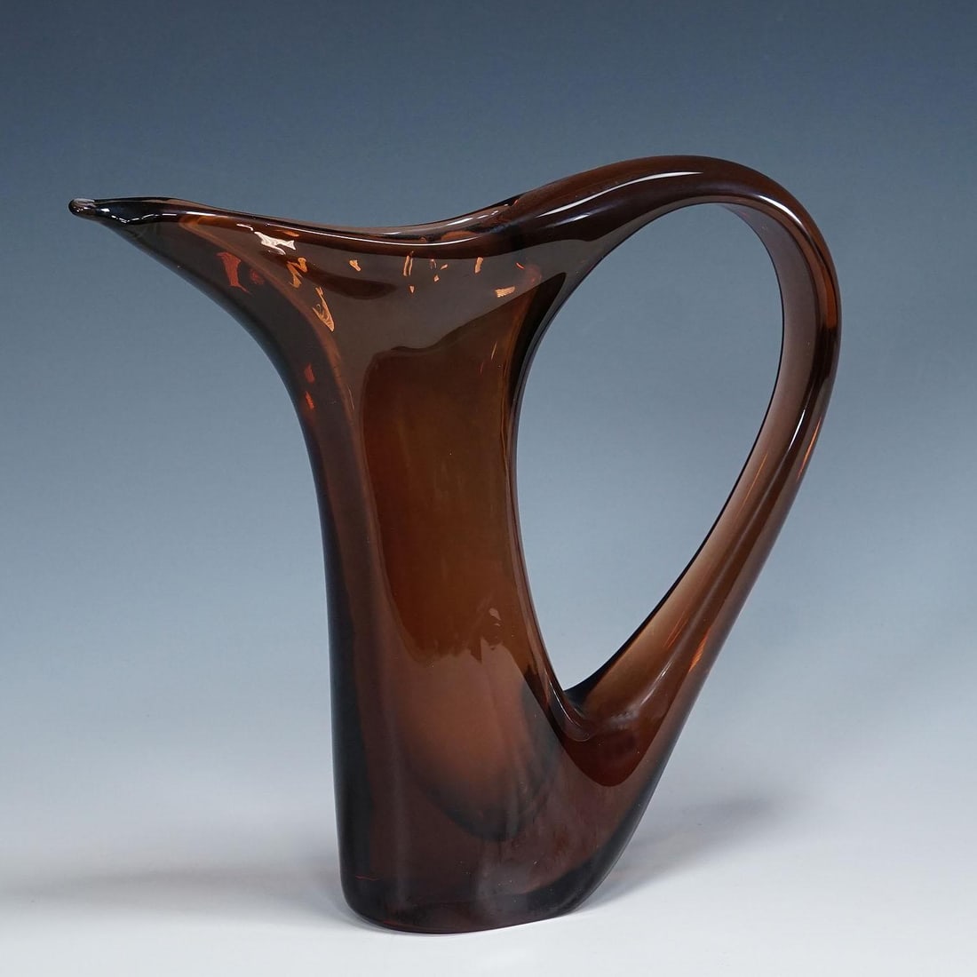 Vintage Murano Glass Vase Anse Volanti by A.Ve.M. 1950s - 5