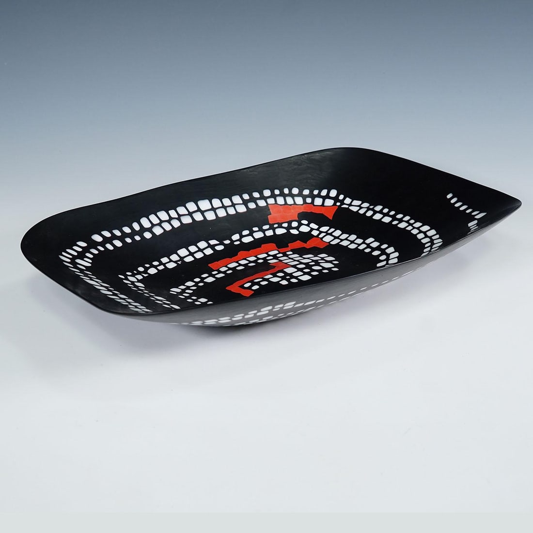 Large Murrine Plate Serpente by Carlo Scarpa for Venini Murano Ca. 1940s - 8