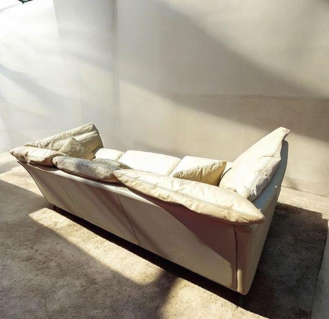 Timeless Elegance: Rare 1980 Vintage Dansk Danish Leather Sofa - 5