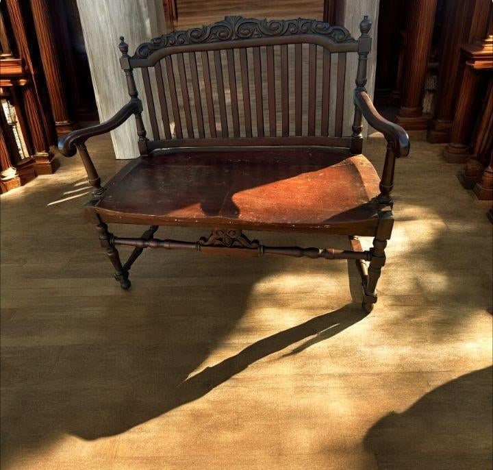 Exquisite, Two-Piece Antique Mahogany Set Stamped by Michigan Chair - 2