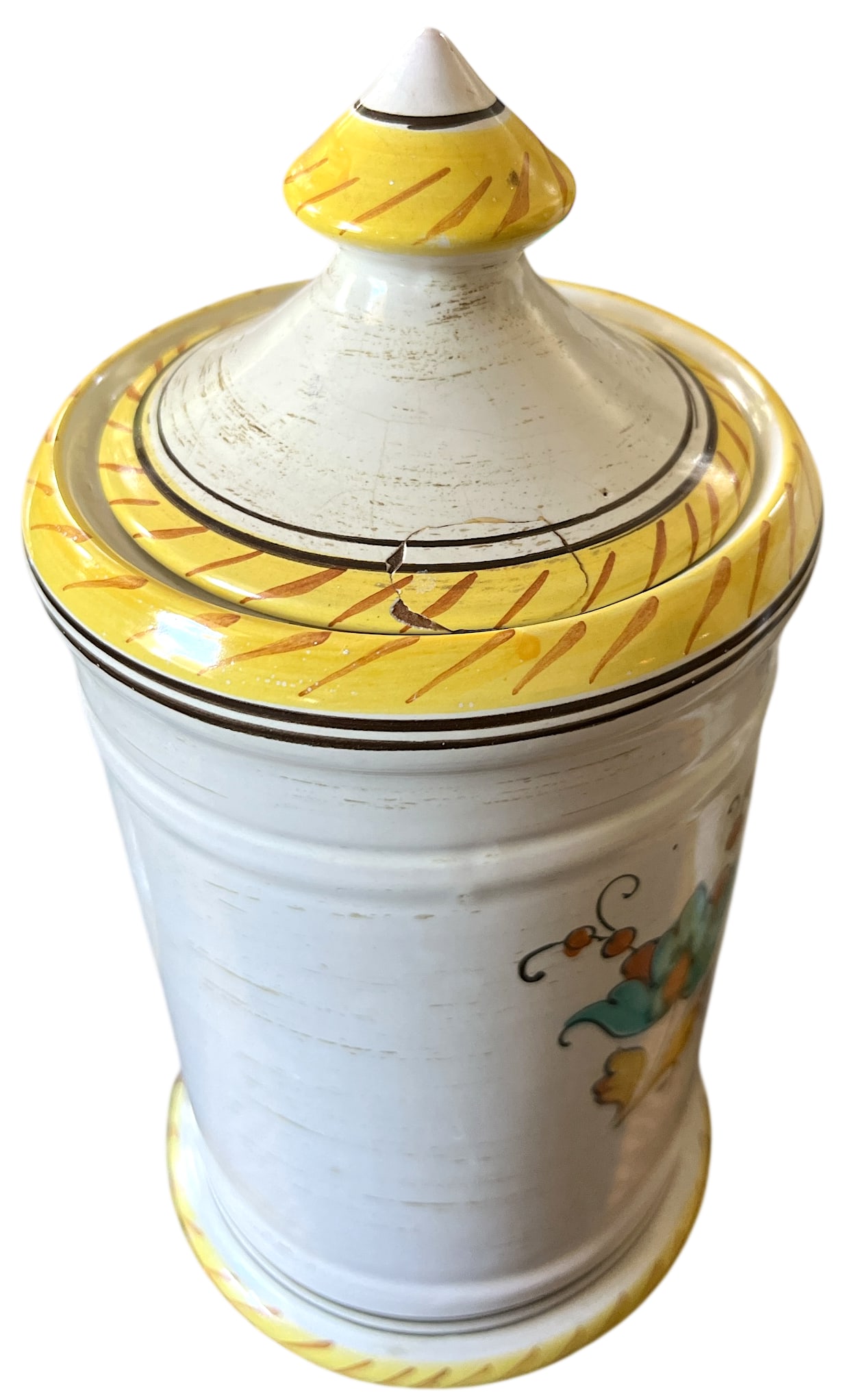 1960s Set of 3 Italian Majolica Apothecary Jars – Aqua Anisi, Rosmarinus & Aqua Salvia - 10