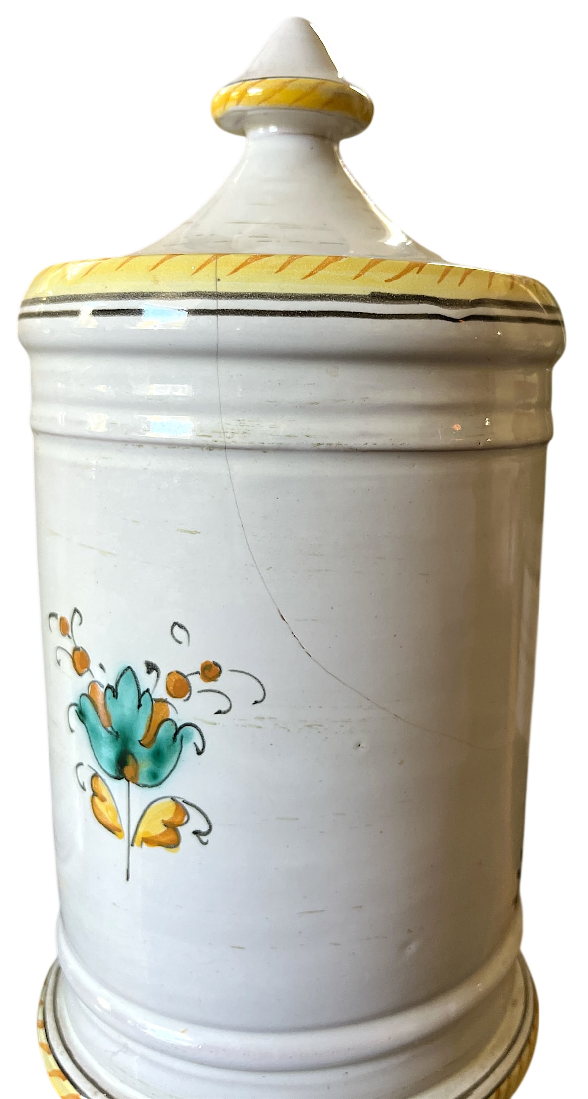 1960s Set of 3 Italian Majolica Apothecary Jars – Aqua Anisi, Rosmarinus & Aqua Salvia - 11