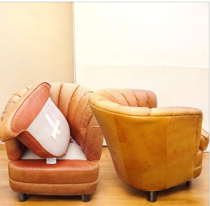 Stunning Expressions Furniture Leather Collection (Loveseat & a Pair of Swivel Chairs) - 4