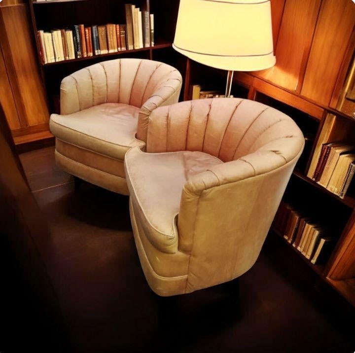 Stunning Expressions Furniture Leather Collection (Loveseat & a Pair of Swivel Chairs) - 8