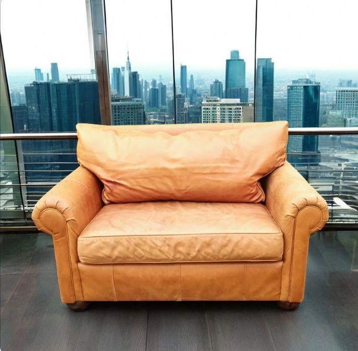 Stunning Expressions Furniture Leather Collection (Loveseat & a Pair of Swivel Chairs) - 9
