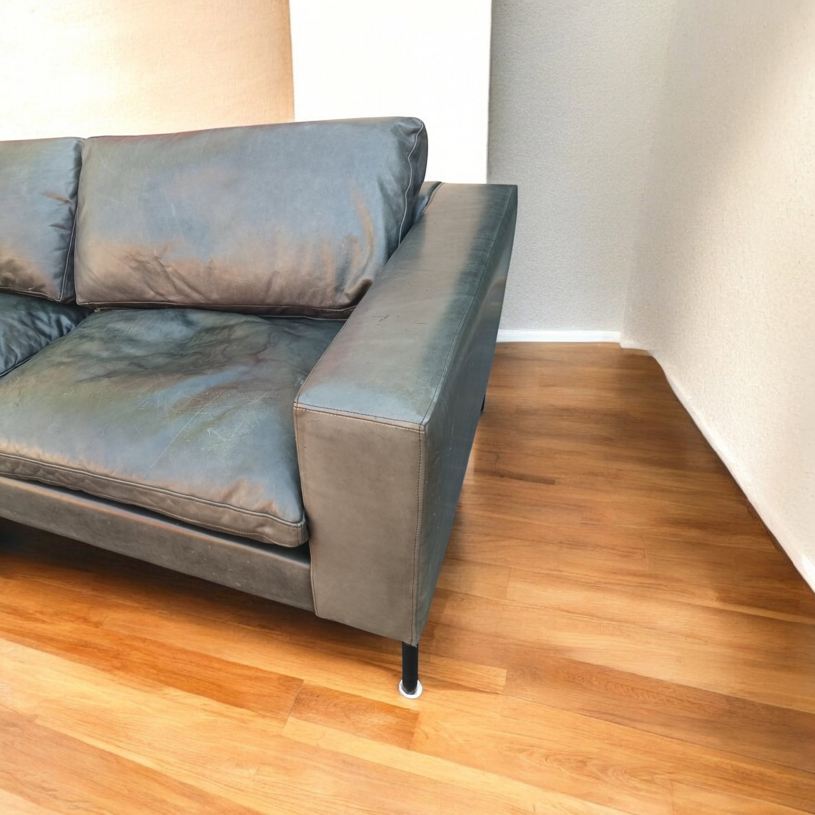 The Blu Dot New Standard 78"³ Leather Sofa - 3