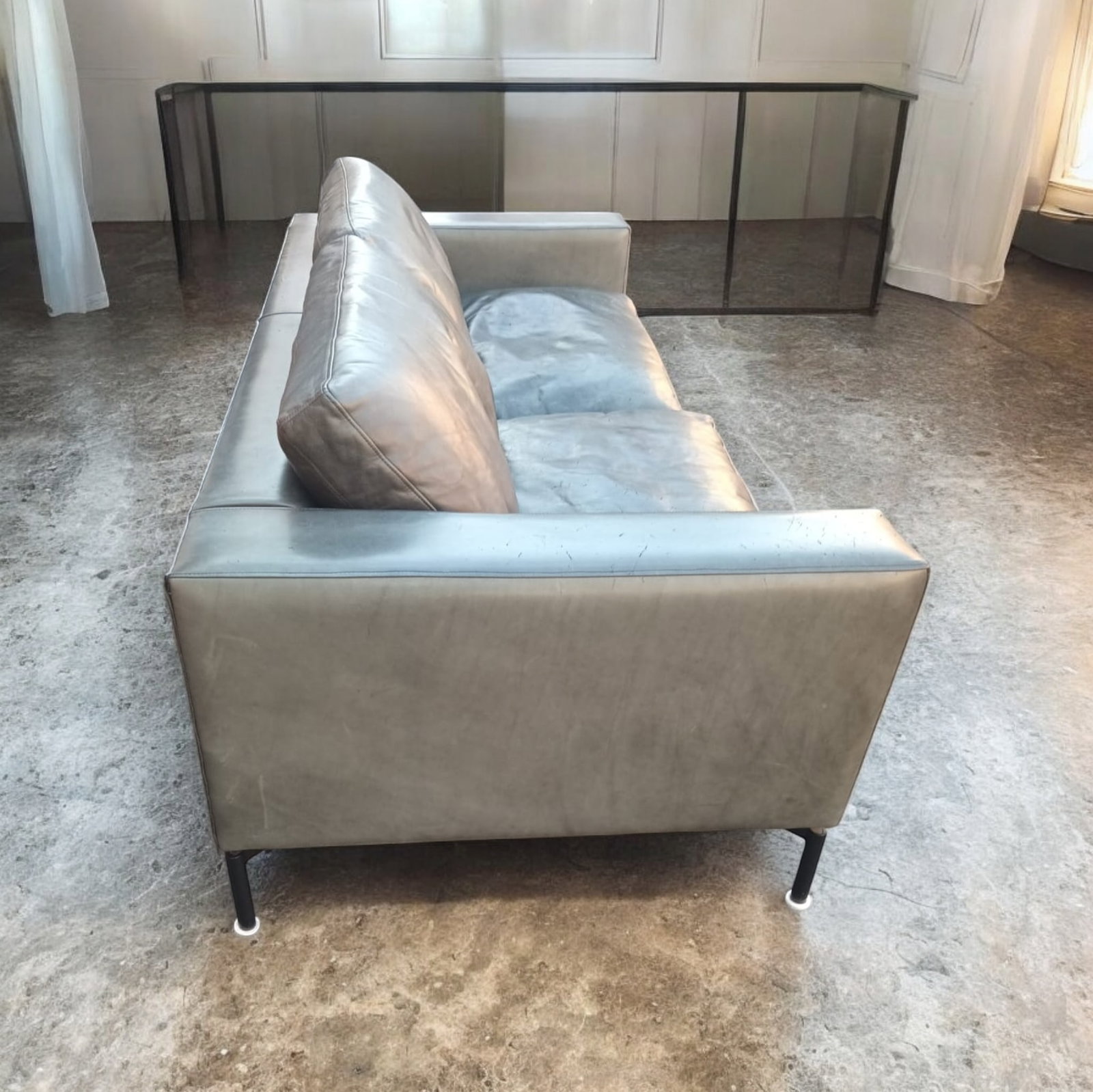 The Blu Dot New Standard 78"³ Leather Sofa - 4