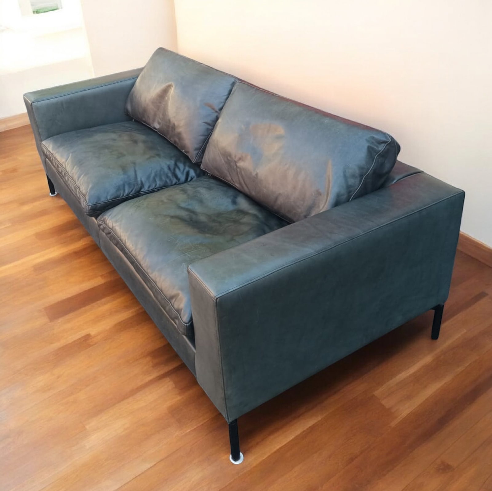 The Blu Dot New Standard 78"³ Leather Sofa - 5