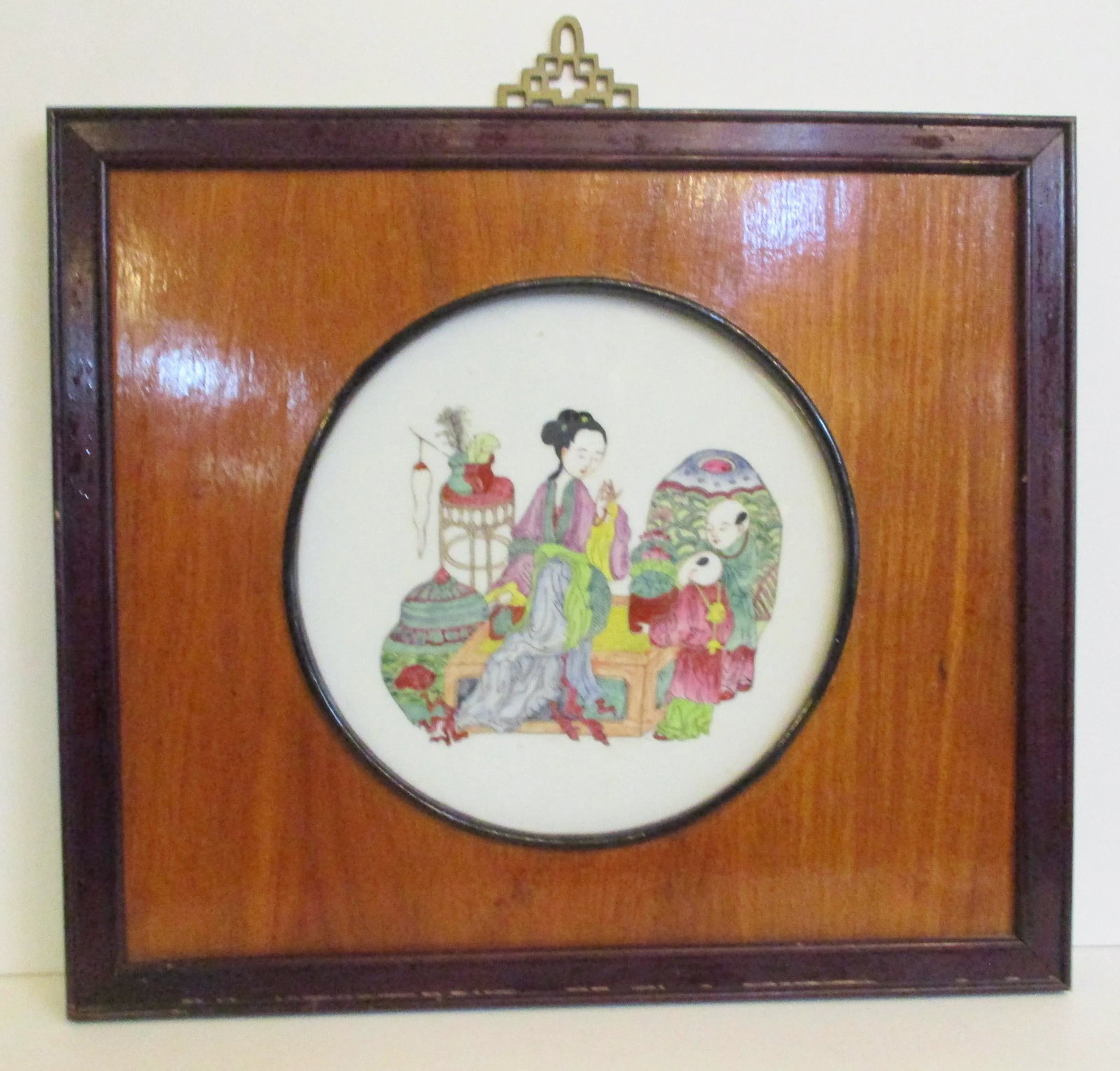 Chinese Porcelain Panel Mid -Century - 2