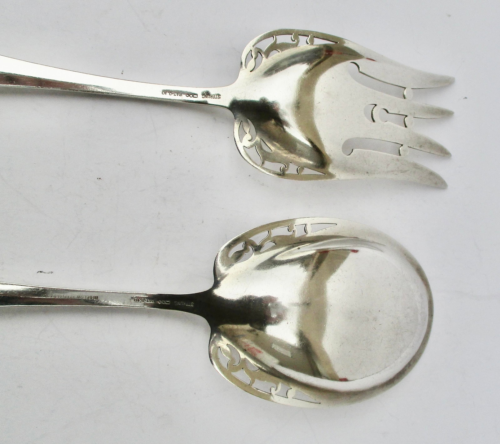 Sterling Silver Salad Set by Reed & Barton Circa 1910 - Set of 2 - 3