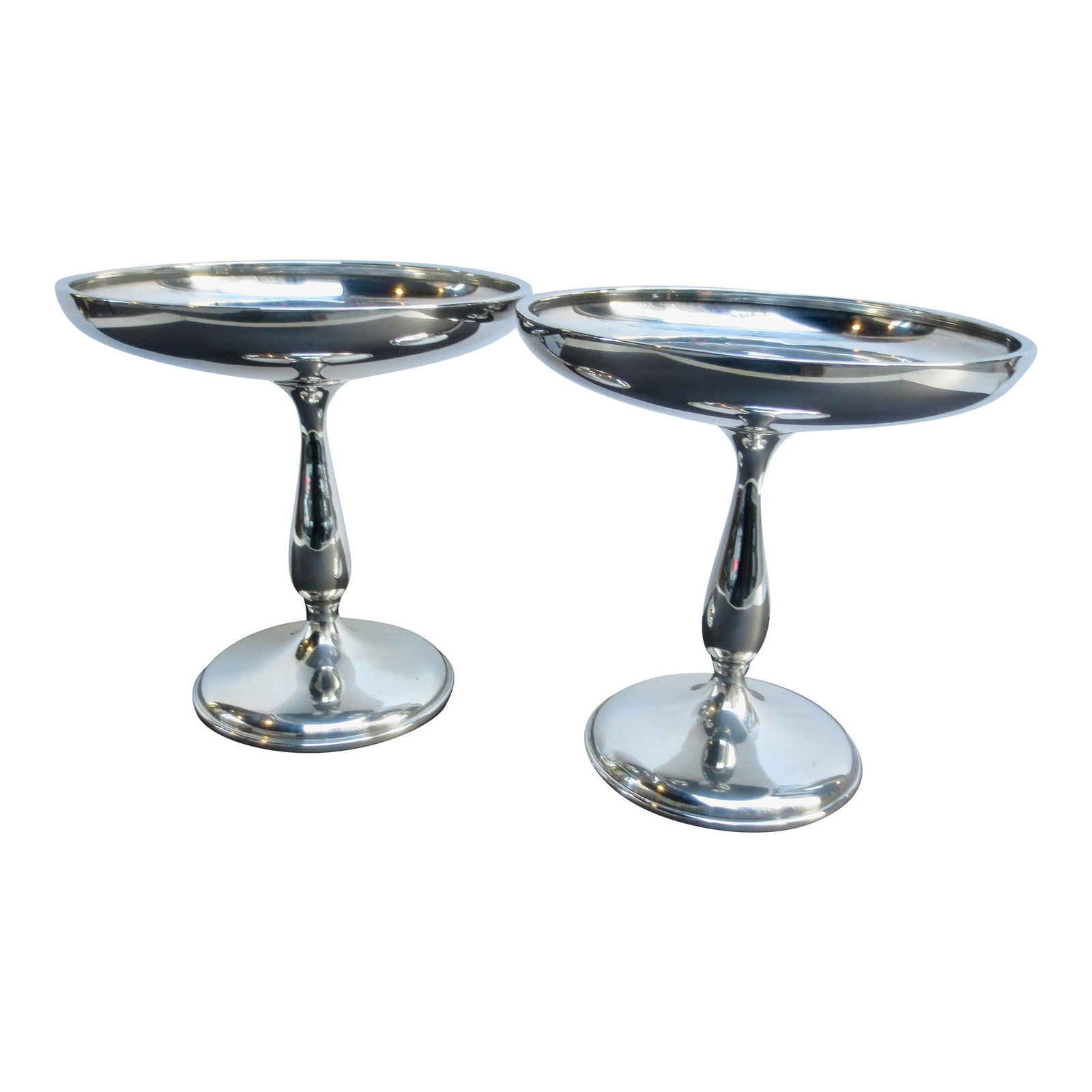 Sterling Silver Wallace Compote Stands-Pair of 2---- 24 DWT (1 of 7)