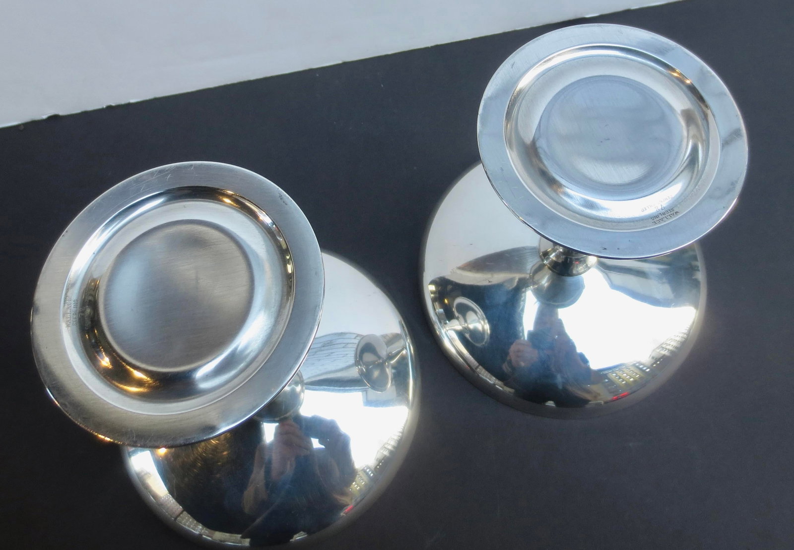 Sterling Silver Wallace Compote Stands-Pair of 2---- 24 DWT - 2