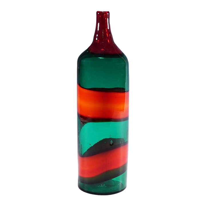 Vase 'A Fasce' by Fulvio Bianconi for Venini, Venice Murano 1950s (1 of 9)