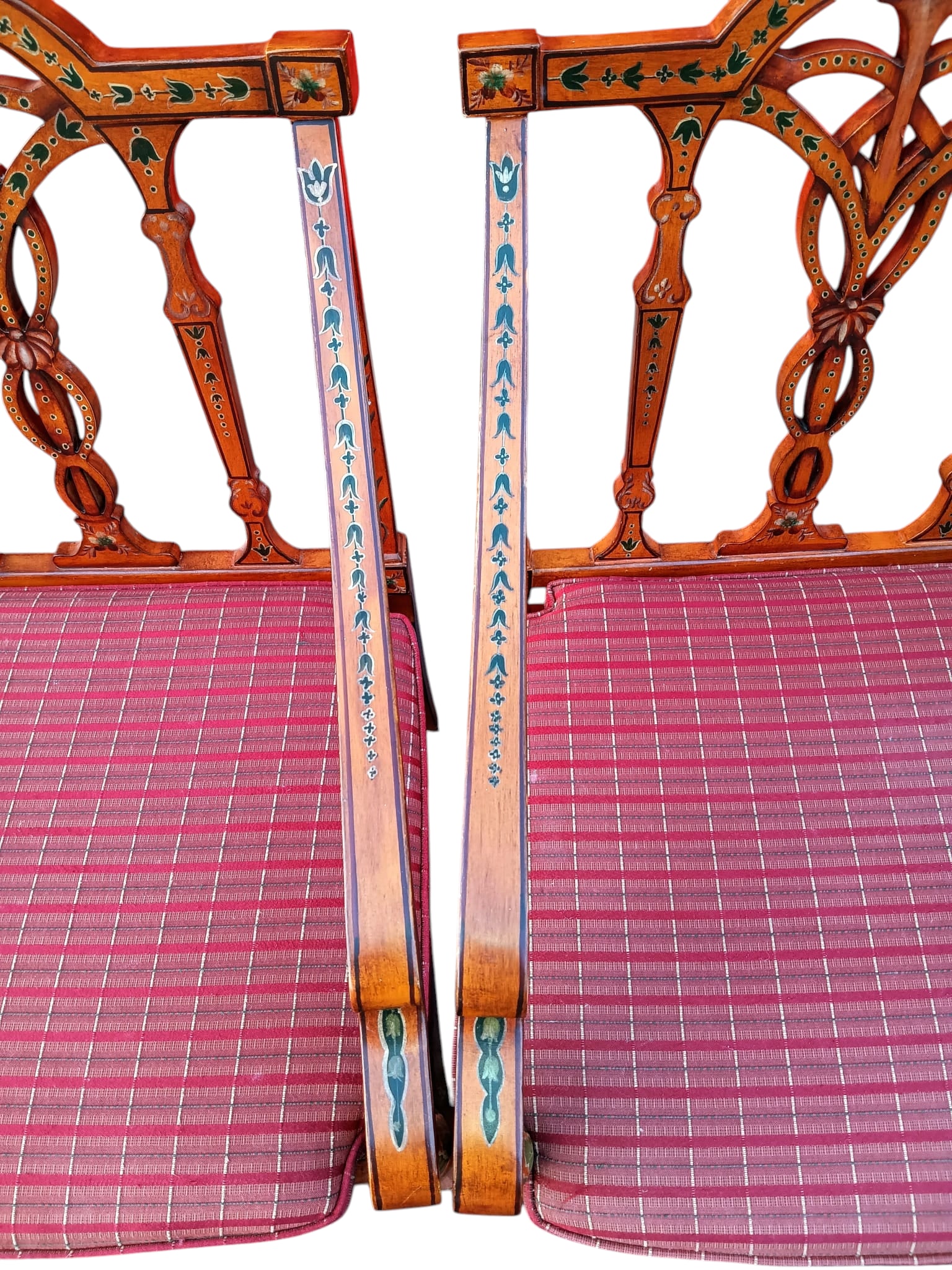 1950s A Touch of Neoclassical Elegance: Pair of English Adam Style Armchairs - 12