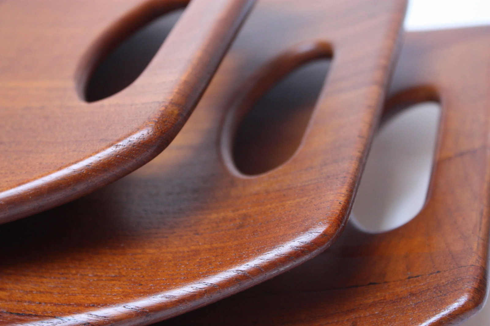 Nest Staved Teak Serving Trays by Jens Quistgaard for Dansk - Set of 3 - 6
