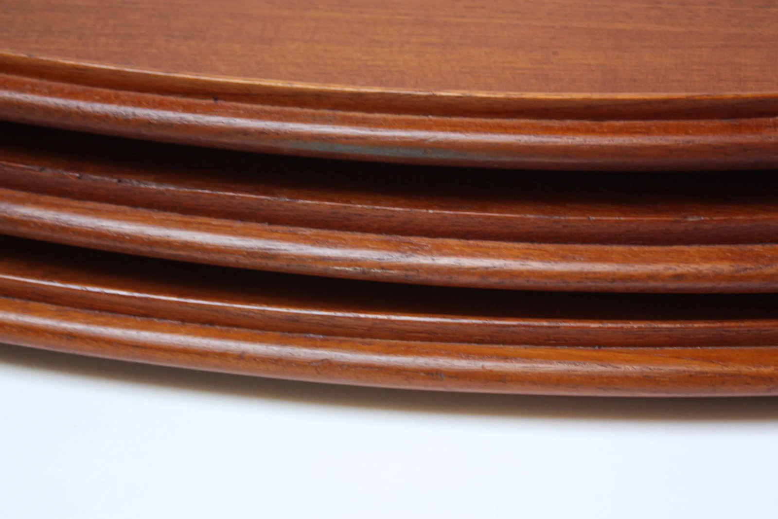 Nest Staved Teak Serving Trays by Jens Quistgaard for Dansk - Set of 3 - 7