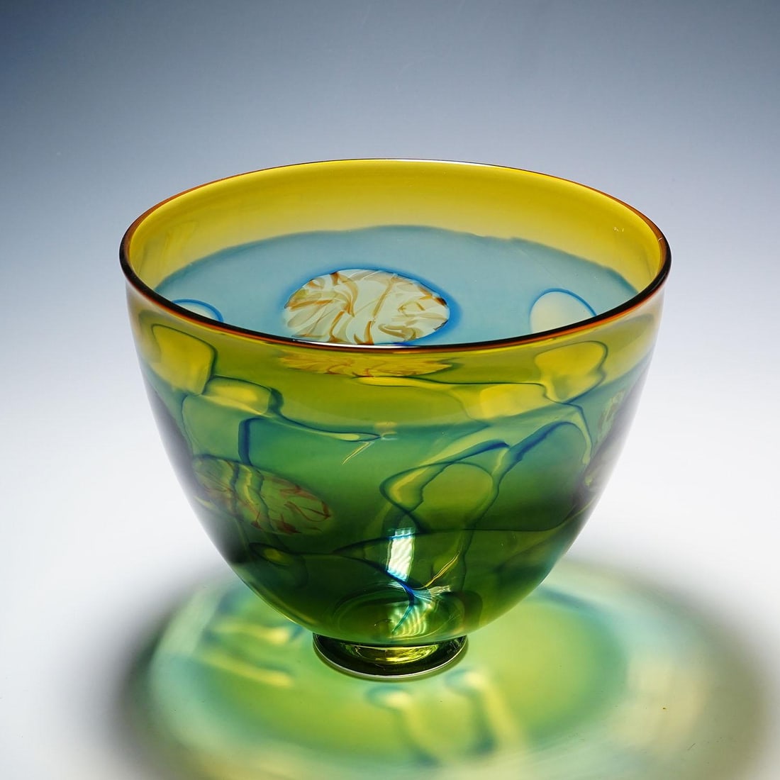 Art Glass Graal Bowl by Wilke Adolfsson, Sweden 1995 - 5
